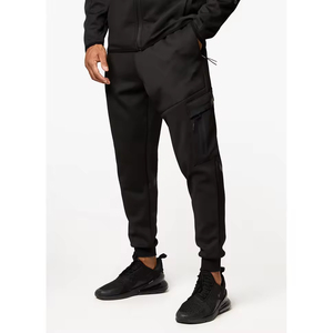 Người đàn ông Hoodies và mồ hôi quần đặt Jogger Sweatpants thiết lập người đàn ông hoodie phù hợp với <span class=keywords><strong>2</strong></span> miếng Zip Up hoodie người đàn ông - Product Image 3