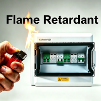 Boîtier solaire étanche 1000V DC IP65 2 entrées 2 sorties 8 chaînes, boîtier de combinaison PV 40A 63A, boîtier de distribution pré-câblé en plastique