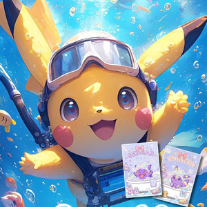 YQ - Caja <span class=keywords><strong>de</strong></span> Cartas Coleccionables Eif Baby, Diseño Roaming Through All Things, Tablero <span class=keywords><strong>de</strong></span> Arte Acrílico, Pikachu Pokemoned, Juegos <span class=keywords><strong>de</strong></span> <span class=keywords><strong>Mesa</strong></span> - Product Image 1