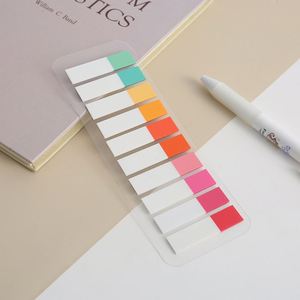 PET-Material Selbstklebende Index-Tabs, Schulbedarf, Morandi-Farben, Transparente Klebende Seitenmarkierungen, Flaggen für Bücher - Product Image 2