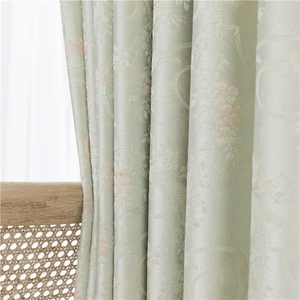 ZHONGHUA cierto lujo cortinas de la habitación de jacquard negro tela de cortina para piso ventana - Product Image 4