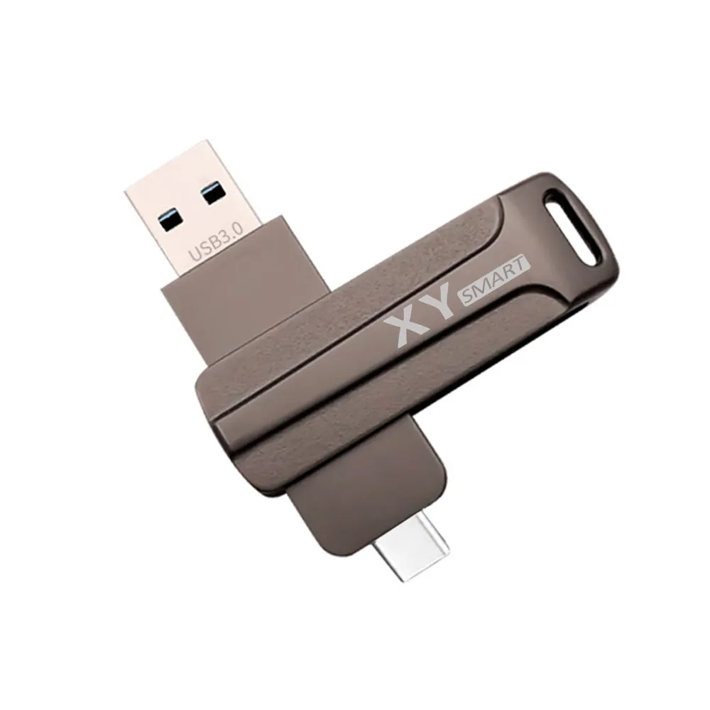 Clé USB 3.0 pivotante OTG LOGO personnalisé 16GB 32GB 64GB 128GB 256GB Clé USB OTG Clé USB