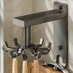 <span class=keywords><strong>Il</strong></span> Produttore Fornisce Ganci da Cucina Pieghevoli Multifunzionali Girevoli in Acciaio al Carbonio Ecologico, Montabili a Parete, per Stoccaggio - Product Image 6