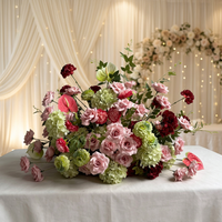Festival des Achats : Prévente – Boule de fleurs artificielles en soie faites à la main, centre de table réaliste pour mariage et événements – Meilleures ventes
