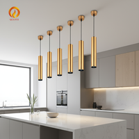 Lustre suspendu chic noir mat et or, lampe de plafond en aluminium pour restaurant, décoration intérieure, design linéaire LED de luxe, lampe de projet