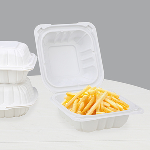Nhà máy mfpp Takeaway hộp đựng thực phẩm phân hủy sinh học lò vi sóng an toàn nhựa vỏ sò đưa ra để đi hộp - Product Image 5