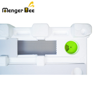 MengerBee Nouvelle Nuc Box d'élevage de reines isolée en polystyrène expansé (EPS) blanc, compatible avec 6 grandes cadres de ruche Langstroth, 3 mois