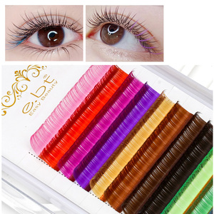 Custom Package Shiny Glitter Colored Individual <strong>Eyelash</strong> <strong>Extensions</strong> Colorful Faux <strong>Mink</strong> <strong>Eyelash</strong> <strong>Extensions</strong> - Product Image 5