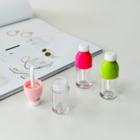 Tube en plastique vide pour huile à lèvres, gloss, blush liquide, avec logo personnalisé, idéal pour l'emballage de cosmétiques et de jus.