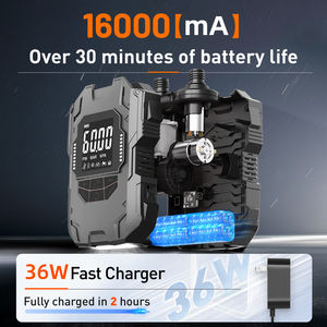 Dc <span class=keywords><strong>12v</strong></span> משאבת אוויר חשמלית קלה סוג נייד-c מתנפח סטייה 4000mah נטענת 60 psi מקסימום לחץ - Product Image 2