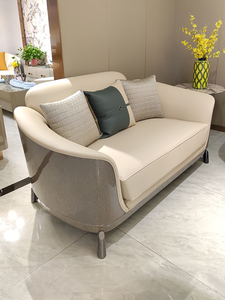 <span class=keywords><strong>Mobili</strong></span> personalizzati divano in pelle di lusso leggero italiano villa in pelle postmoderna divani da soggiorno di fascia alta <span class=keywords><strong>vecchi</strong></span> - Product Image 4