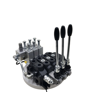 Vanne de commande directionnelle sectionnelle hydraulique à solénoïde haute performance 60L/min à 3 bobines |   Double Action Marque Huamao 1 an - Product Image 4