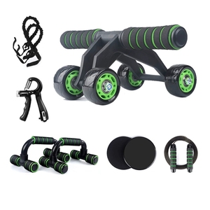 XOYOOU Core Strength Workout Roller Wheel 10-In-1 <span class=keywords><strong>Ab</strong></span> Kit de ruedas de ejercicio con empuñadura de mano Jump Rope Push-Up Bar - Product Image 2