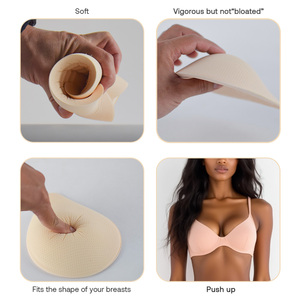 Almohadillas de Esponja para Aumentar el Volumen de los Senos, 1 Par, Transpirables, Súper Suaves, Prótesis Mamarias de Algodón para Mastectomía, Insertos para Sujetador - Product Image 2