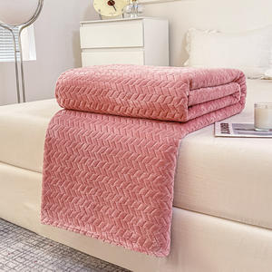 Manta <span class=keywords><strong>De</strong></span> Franela <span class=keywords><strong>De</strong></span> <span class=keywords><strong>Lana</strong></span> Merbau invierno europeo cálido manta <span class=keywords><strong>de</strong></span> franela gruesa Oficina siesta rayas mantas <span class=keywords><strong>de</strong></span> terciopelo coral - Product Image 1