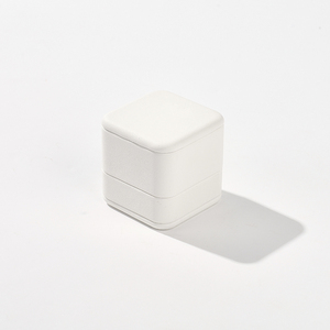 Caja de Joyería de Alta Gama FANXI, Cajas de Joyería de Cuero PU Blanco de Lujo Personalizadas con Logotipo - Product Image 4
