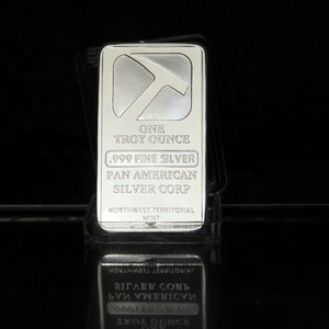 FS-manualidades de Metal, forma rectangular, lingote plateado <span class=keywords><strong>999</strong></span>, barra de plata fina de 1 OZ - Product Image 6