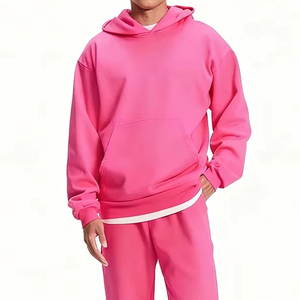 Sweat-shirt à capuche en coton épais 420 g/m² avec motif imprimé en relief, style streetwear, coupe oversize, épaules tombantes, pour homme - Product Image 2