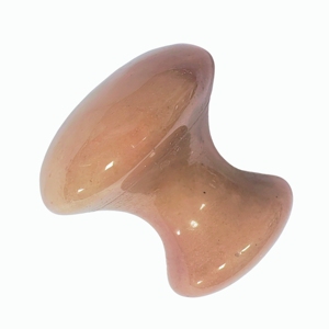 Produits de beauté et de bien-être : Pierre de massage Gua Sha en forme de champignon en jade aventurine rouge pour le lifting du visage et l'infusion d'huile - Product Image 3