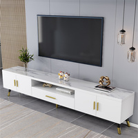 Meuble TV YQ Forever Light Luxury, meuble mural en verre pour salon, table basse nordique, meuble combiné