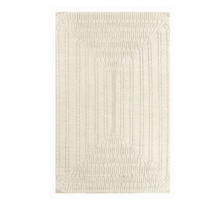 Tapis d'intérieur en laine tufté à la main au design classique et élégant, moquette douce et moelleuse, idéal pour salon, chambre, bureau, hôtel, salle de séjour - Product Image 1