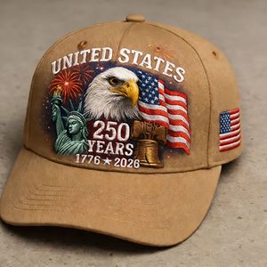 Casquette réglable rétro délavée <span class=keywords><strong>pour</strong></span> le 250e anniversaire des États-Unis, avec motif Aigle <span class=keywords><strong>chauve</strong></span>, en tissu standard, style patriotique américain - Product Image 2