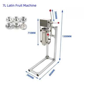 Machine à churros espagnole 3L avec friteuse, prix de gros, machine à churros manuelle en acier inoxydable - Product Image 4