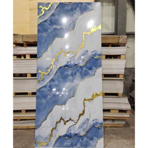 UV Marble Sheet PVC Wall Panels for <strong>Interior</strong> Decoration 4x9 UV Foam Wall Panel for Hotels Living Rooms <strong>Halls</strong> Hospitals - Product Image 4