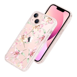 <span class=keywords><strong>Cover</strong></span> per Smartphone con Fiori Eleganti in TPU PC Rigido per iPhone 13 Pro Max 12 11, Custodia Personalizzata in Acrilico con Stampa UV - Product Image 6