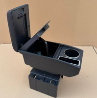 Support de tasse rotatif universel de luxe en cuir ABS 2026 avec chargeur USB et boîte de rangement pour toutes les voitures