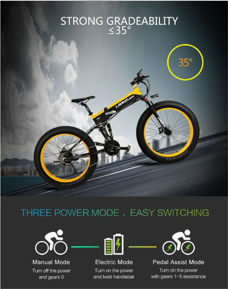 Powerful 1000W motor Electric bicycle MTB