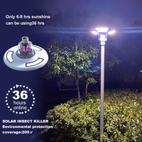 Pest Killer Outdoor Mosquito Killer Solar LED-lamp Bewegingssensor Afstandsbediening Li-ionbatterij IP65 voor achtertuinpatio