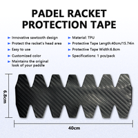 Protection de tête transparente confortable pour raquettes de tennis, de plage et de padel en TPU, avec logo personnalisé OEM, accessoires d'usine