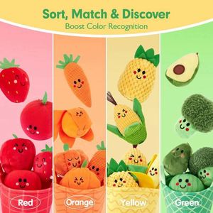 Montessori Plush <b>Toy</b> Color Sorting Fruits & Vegetables Sensory Baby <b>Toys</b> Action Figure Children's <b>Educational</b> Sensory <b>Toys</b> - Product Image 3