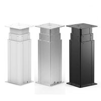 Colonne de levage électrique monopied personnalisée en aluminium, charge élevée 200 kg, course 400 mm, actionneur silencieux pour base de table basse