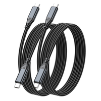 Câble USB-C vers USB-C 240W avec une longueur de 2 m (6,6 pieds) pour la maison, le bureau et la voiture, compatible avec iPhone 15 16 17 Plus Max