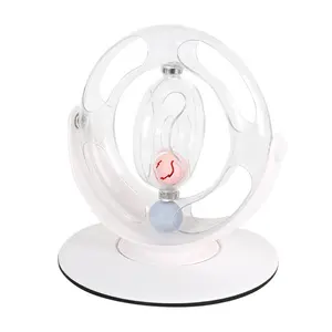 360 Graden Spinning Bal Plastic Kat Interactieve Teaser Roterende Bal Speelgoed