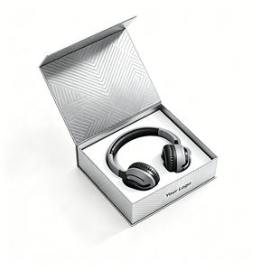 Caja de Empaque para Auriculares Inalámbricos Premium, Cierre Magnético, Plegable, de Papel Rígido, Empaque de Regalo de Lujo - Product Image 5