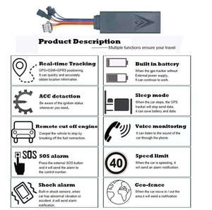 차량용 CA004 4G GPS 추적기, IOS Android APP를 통해 사운드, 지오 펜스 및 히스토리 재생으로 모니터 - Product Image 6
