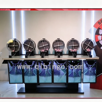 Machine de loterie automatique à 6 classes, machine de loterie électronique de bingo avec écran d'affichage pour tirages au sort et jeux de casino