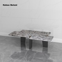 Table basse moderne et élégante la plus populaire, table en marbre avec pieds en métal, table centrale pour le salon, meubles de maison
