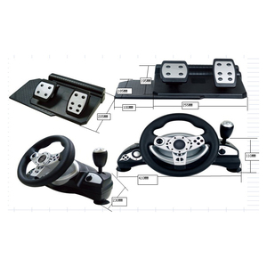 Volante de Carreras Honcam para PC 270 Grados Simulación de Conducción con Palanca de Cambios y Pedales Sensibles para Juegos de Carreras PC PS3 - Product Image 4