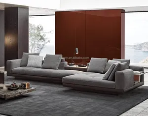 Luxury Home Furniture Italian Style Couches Furniture Set Leather Sectional Couch Living Room Sofa