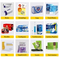 Machine d'emballage automatique à grande vitesse avec contrôle PLC pour les produits alimentaires probiotiques en bandes et en sachets, machine d'emballage en boîtes