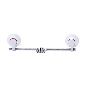 Support mural à ventouse LEC en acier inoxydable, capacité 5 kg, organisateur de rangement de cuisine avec crochets pour serviettes et ustensiles - Product Image 4