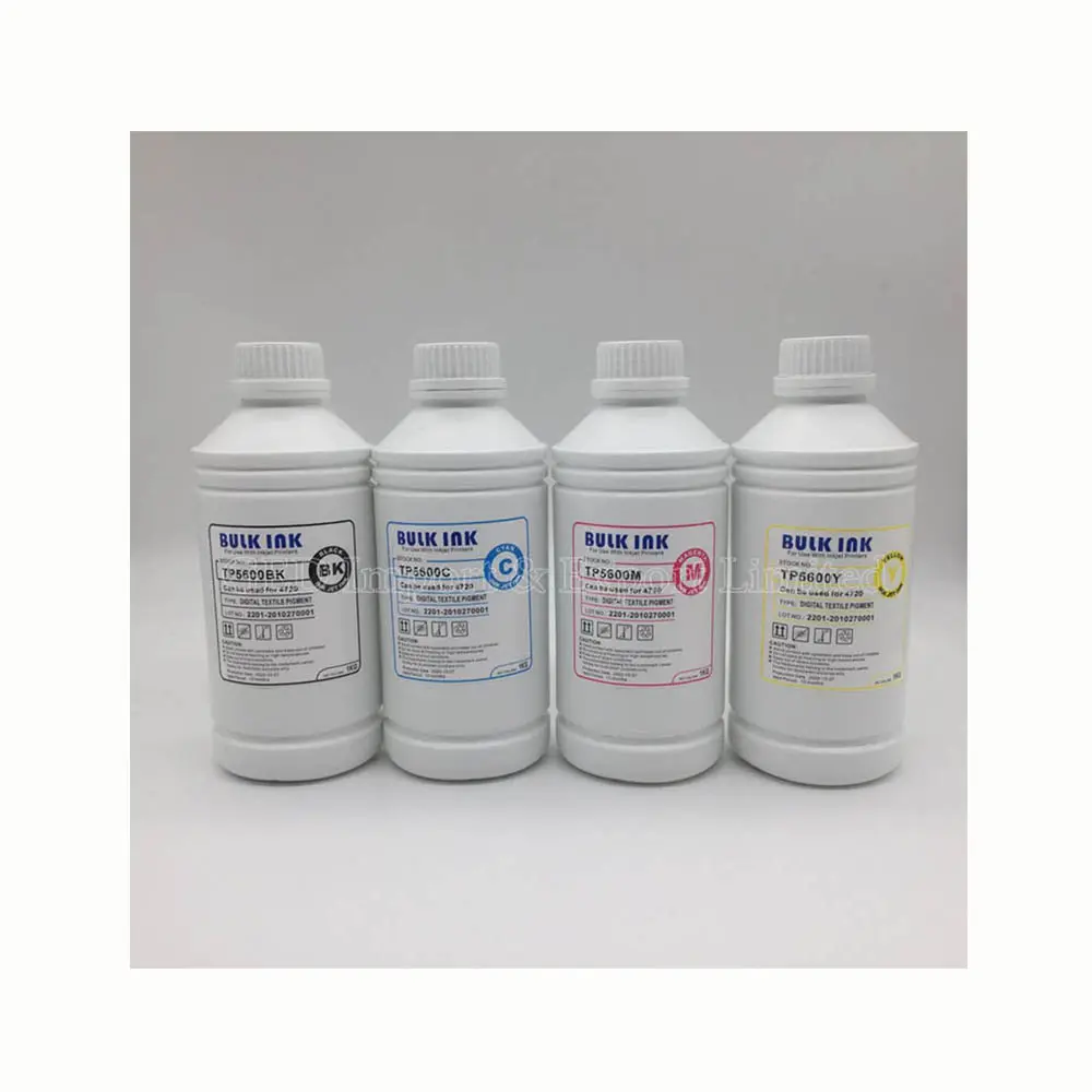 Hochleistungs-1000ml Textilpigment-Tinte für DTG-Drucker für Eps L1800 Drucker DX4 DX5 DX7 5113 4720 Kopf Digitaldrucker