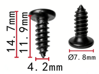 Clips métalliques automobiles fournis par l'usine chinoise, attaches métalliques pour voitures, clips automobiles et attaches en plastique 152114