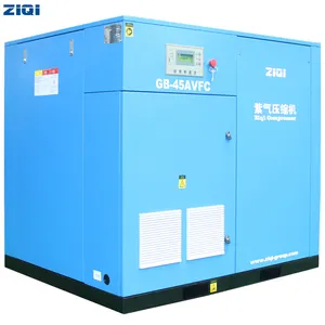 45 KW industrial compressors 3 ph Belt Drive Stationary Type Screw Air Compressor with frequency start up