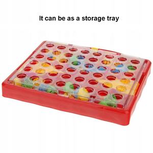 Tout-petits début éducatif coloré bouton Art Pegboard jouet champignon ongle couleur correspondant mosaïque Pegboard Puzzle <span class=keywords><strong>jeu</strong></span> avec plateau - Product Image 6