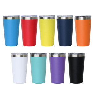 SilverJet Stainless Steel Tumbler 12oz 16oz Vacuum Insulated Double Wall Travel <b>Mug</b> With Lid Custom Logo - Product Image 3